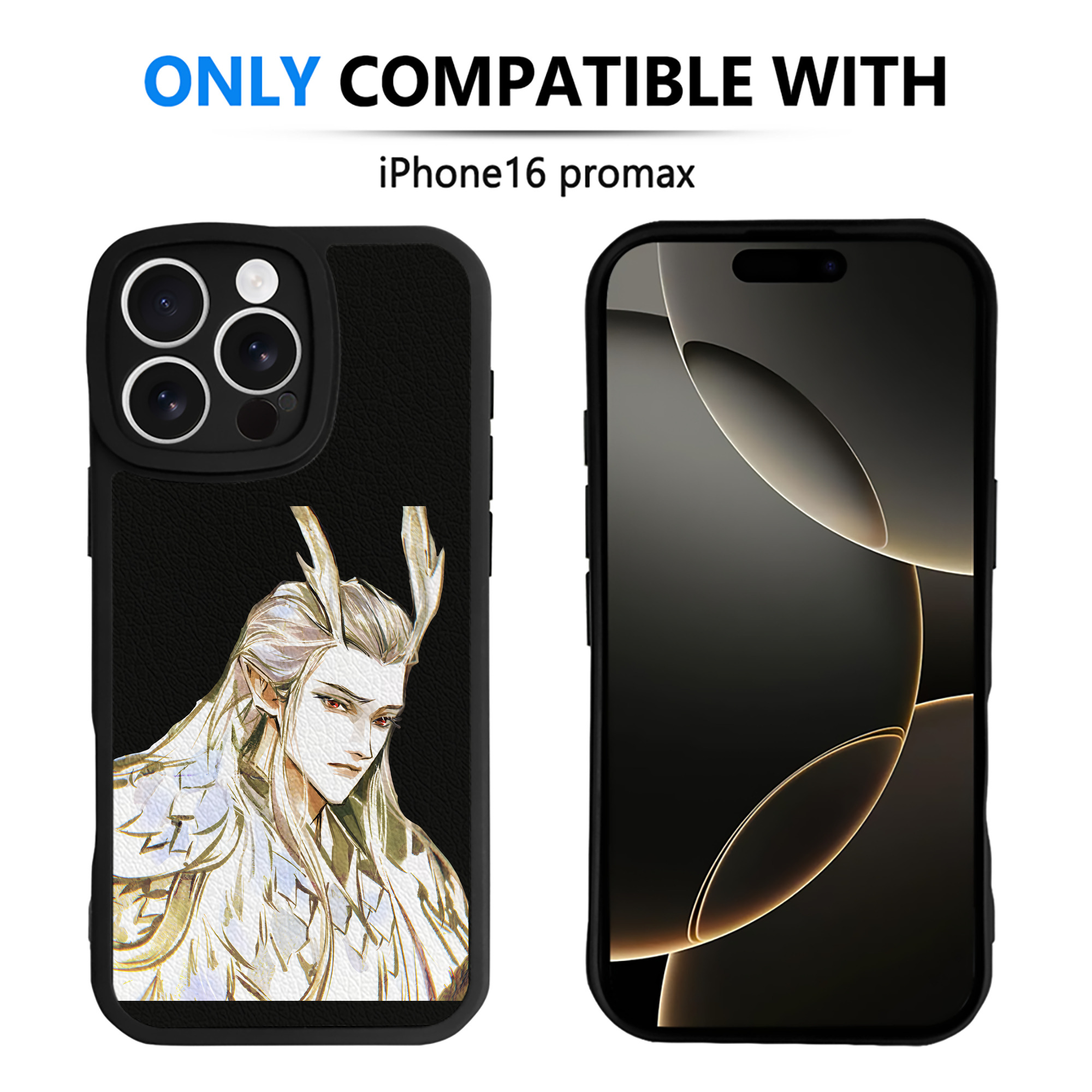 （画像用） Ne Zha 2 ナタ 魔童の大暴れ 【iPhone 16シリーズ対応】シリコンスマホケース（レザー調） 材質：シリコン